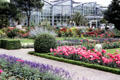 Green House & flower gardens in Palm Gardens. Frankfurt am Main, Germany.
