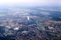Aerial view of Staudinger power plant east of Frankfort am Main. Germany.