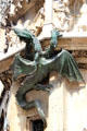 Bronze dragon climbing on Neues Rathaus. Munich, Germany