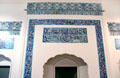 Tiled facade of a mosque from Punjab, Pakistan at Five Continents Museum. Munich, Germany.