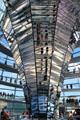 Reflections in German Bundestag dome. Berlin, Germany.