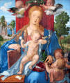 Madonna & child with siskin bird painting by Albrecht Dürer at Berlin Gemaldegalerie. Berlin, Germany.