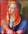 Virgin Mary Praying painting by Albrecht Dürer at Berlin Gemaldegalerie. Berlin, Germany