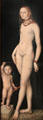 Venus & Amor painting by Lucas Cranach the Elder at Berlin Gemaldegalerie. Berlin, Germany.