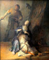 Samson & Delilah painting by Rembrandt van Rijn at Berlin Gemaldegalerie. Berlin, Germany.