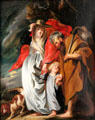 Return of Holy Family from Egypt painting by Jacob Jordaens at Berlin Gemaldegalerie. Berlin, Germany