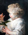 Child with bird painting by Peter Paul Rubens at Berlin Gemaldegalerie. Berlin, Germany.
