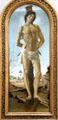 St Sebastian painting by Sandro Botticelli at Berlin Gemaldegalerie. Berlin, Germany.