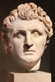 Marble portrait head of Attalos I from Pergamon at Pergamon Museum. Berlin, Germany.