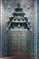 Ceramic tiled prayer niche from Beyhekim Mosque, Turkey at Pergamon Museum. Berlin, Germany.