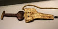 Scythian iron sword & gold sheath from Vettersfelde at Altes Museum. Berlin, Germany
