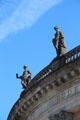Arts represented by female figures around dome of Bode Museum. Berlin, Germany.