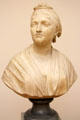 Dr. Dorothea von Rodde-Schlözer marble bust by Jean-Antoine Houdon from Paris at Bode Museum. Berlin, Germany.
