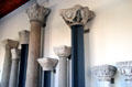 Collection of marble column capitals from Constantinople at Bode Museum. Berlin, Germany.