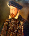 Henri II, King of France portrait by François Clouet school at Bode Museum. Berlin, Germany.