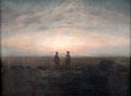 Two Men by the Sea painting by Caspar David Friedrich at Alte Nationalgalerie. Berlin, Germany.
