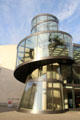 Glass spiral staircase of I.M. Pei's German Historical Museum addition. Berlin, Germany.