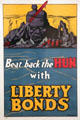 Beat back the Hun with Liberty Bonds British poster at German Historical Museum. Berlin, Germany.