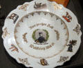 Souvenir porcelain plate from WWI at German Museum of Technology. Berlin, Germany