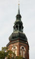 Baroque double lantern atop St Nicholas Church tower. Greifswald, Germany.