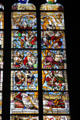 Jesse tree stained glass window in Köln Cathedral. Köln, Germany