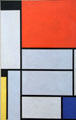 Painting I by Piet Mondrian at Ludwig Museum. Köln, Germany.