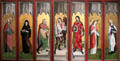 Panels from Polyptych by Meister der Georgslegende and Workshop in Köln at Wallraf-Richartz Museum. Köln, Germany.