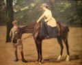 Käthe, the Painter's Daughter, on Horseback painting by Max Liebermann at Wallraf-Richartz Museum. Köln, Germany.