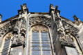Statuary & gargoyles on Aachen Cathedral. Aachen, Germany.