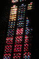 Modern stained glass at Aachen Cathedral. Aachen, Germany.