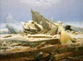 Arctic Sea painting by Caspar David Friedrich at Hamburg Fine Arts Museum. Hamburg, Germany.