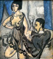 Couple in a Room painting by Ernst Ludwig Kirchner at Hamburg Fine Arts Museum. Hamburg, Germany.