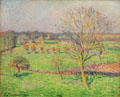 Meadow & Walnut Tree in Spring painting by Camille Pissarro at Hamburg Fine Arts Museum. Hamburg, Germany.