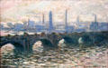 Waterloo Bridge painting by Claude Monet at Hamburg Fine Arts Museum. Hamburg, Germany.