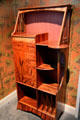 Beech shelves inlaid with different woods by Emile Gallé at Hamburg Decorative Arts Museum. Hamburg, Germany.