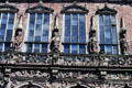 Sculptures on facade of Bremen town hall. Bremen, Germany