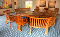 Dining room table, chairs, benches by Wenzel Hablik at Schleswig Holstein State Museum. Schleswig, Germany.