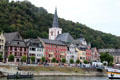 St Goar on the west bank of the scenic Middle Rhine. St. Goar, Germany.
