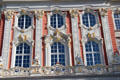 Windows of Rococo facade of Kurfürstlicher Palace. Trier, Germany.