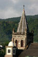 New Haven Catholic Cathedral tower. Roseau, Dominica.