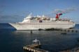 Jubilee cruise ship at dock. Dominica.