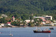 Town of Portsmouth on Prince Rupert Bay. Dominica.