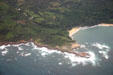 Northern coast from air. Dominica.
