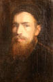 Self portrait of Franz von Lenbach at Lenbachhaus. Munich, Germany.