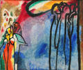 Improvisation 19 painting by Wassily Kandinsky at Lenbachhaus. Munich, Germany.