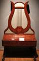 Lyre piano by Benedictus Schleip of Berlin at Bavarian National Museum. Munich, Germany