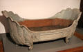 Rococo bed in shape of tub at Bavarian National Museum. Munich, Germany.