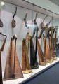 Harp collection at Deutsches Museum. Munich, Germany.