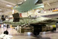 Side view of Messerschmitt Me262 A-1a jet-propelled interceptor used in WWII at Deutsches Museum. Munich, Germany.