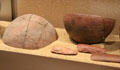 Neolithic ceramic incised bowls found in Egypt at Museum Ägyptischer Kunst. Munich, Germany.